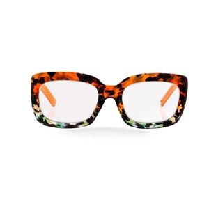 Ryan Simkhai Chelsea Amber Clear Tortoise glasses